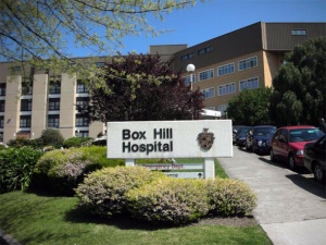 Box Hill Hospital in the outer suburbs of Melbourne, where my father was born, I was born and my son was also born!