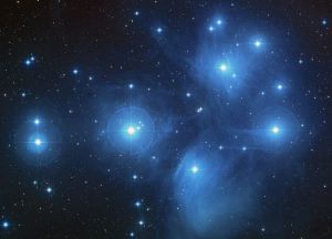 The Pleiades star cluster. Image Credit: NASA, ESA, AURA/Caltech, Palomar Observatory.
