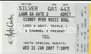 Tool 2007 ticket